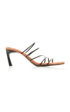 Reike Nen Black 5 Strings Pointed Sandals In Black