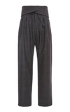 LOEWE BELTED PLEATED TROUSERS,H2292010FH
