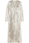 TEMPERLEY LONDON SEQUINED TULLE ROBE