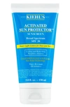KIEHL'S SINCE 1851 1851 ACTIVATED SUN PROTECTOR SUNSCREEN AQUA LOTION FOR FACE & BODY BROAD SPECTRUM SPF 30,S19028