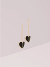 KATE SPADE HERITAGE SPADE LINEAR EARRINGS,ONE SIZE