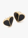 KATE SPADE HERITAGE SPADE HEART STATEMENT STUDS,ONE SIZE