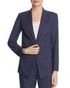 ELIE TAHARI KIERSTEN CHECK BLAZER,E20AG109