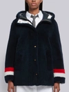 THOM BROWNE THOM BROWNE REVERSIBLE HOODED SHEARLING PARKA,FBC529A0475413253033