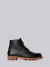 THOM BROWNE THOM BROWNE PANAMA RUBBER LEATHER DERBY BOOT,MFB118C0019813010588