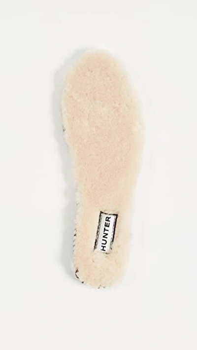 Hunter Luxury Shearling Insoles In Natural