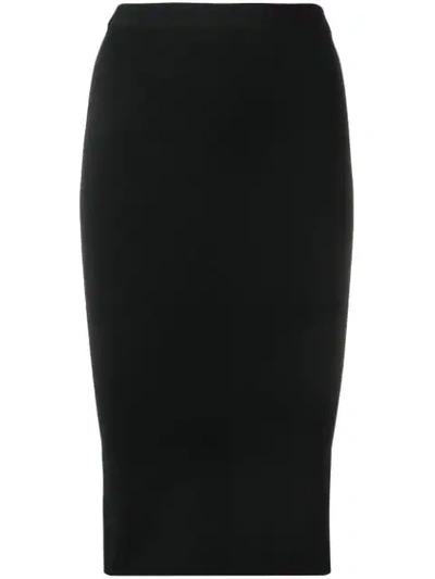 Joseph Side Buttons Pencil Skirt In Black