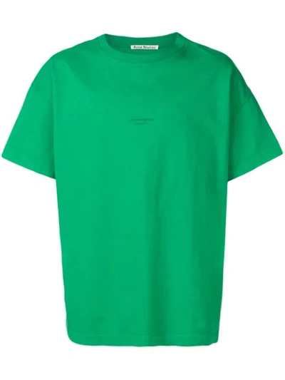 Acne Studios Oversized Logo T-shirt - 绿色 In Green