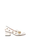 GUCCI EMBROIDERED LEATHER PUMP,10813899