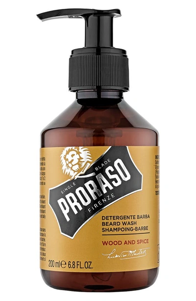 PRORASO GROOMING WOOD AND SPICE BEARD WASH,400750