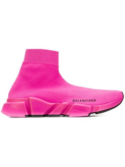 Balenciaga Speed Sock Trainers In Pink