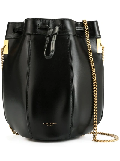 Saint Laurent Small Talitha Bucket Bag In Black