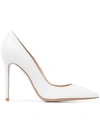 Gianvito Rossi White Patent Gianvito Pumps In White