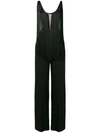 STELLA MCCARTNEY STELLA MCCARTNEY FRINGED CUT OUT JUMPSUIT - 黑色