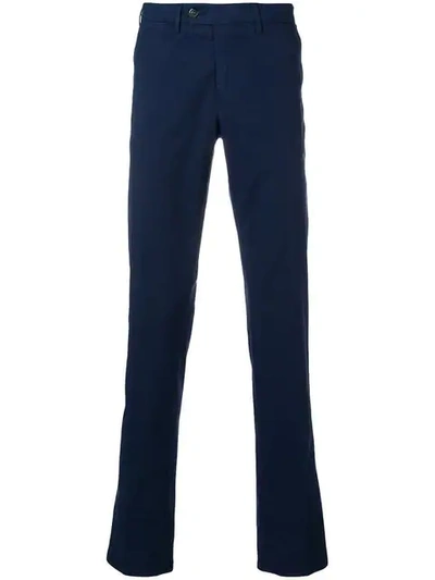 Canali Slim Fit Chinos In Blue