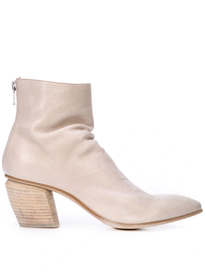 Officine Creative Severine Suede Ankle Boots In Beige
