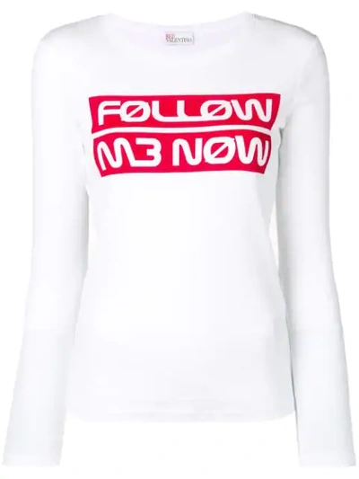 Red Valentino Follow Me Now Top - 白色 In White