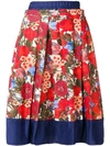 MARNI FLORAL PLEATED SKIRT