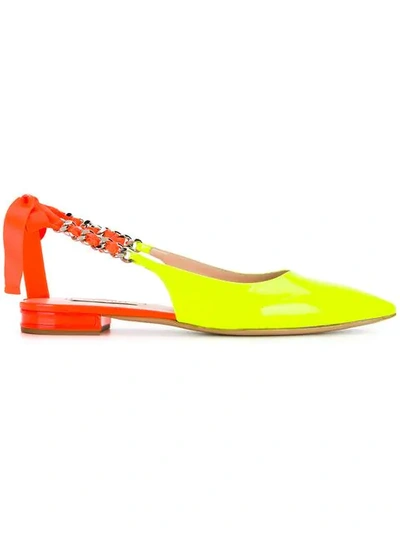 Casadei Kelly Fluo Pumps In Yellow
