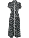 ALEXA CHUNG ALEXA CHUNG PUFF SLEEVE ZIP DRESS - 黑色