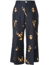 GUCCI FLORAL TAILORED CROPPED TROUSERS
