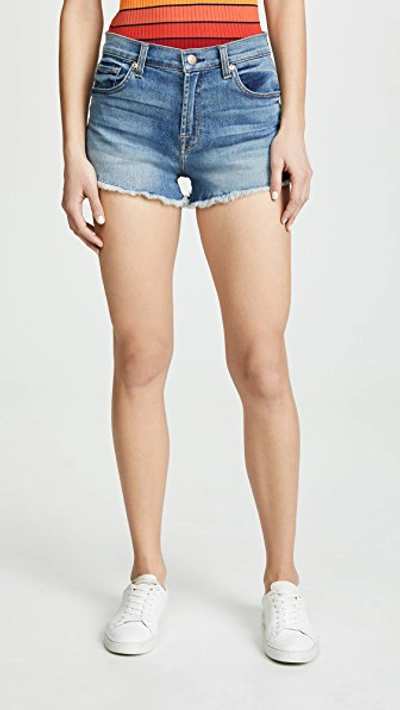 7 For All Mankind High Waist Shorts In Primm Valley