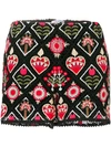 RED VALENTINO EMBROIDERED SHORTS