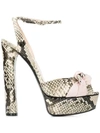 Casadei Flora Hydra Sandals In Grey