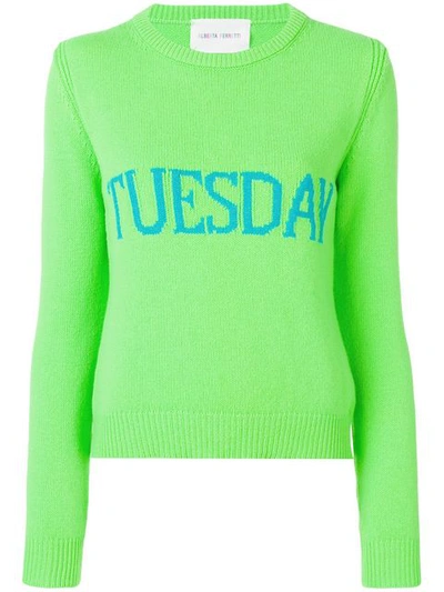 Alberta Ferretti Tuesday Sweater - 绿色 In Green