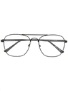 BALENCIAGA BALENCIAGA EYEWEAR SQUARE GLASSES - BLACK