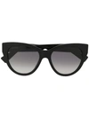 GUCCI GUCCI EYEWEAR CAT EYE SUNGLASSES - 黑色