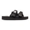 Suicoke Black Moto-cab Sandals