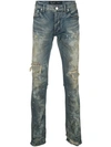FAGASSENT DIRTY DISTRESSED SKINNY JEANS