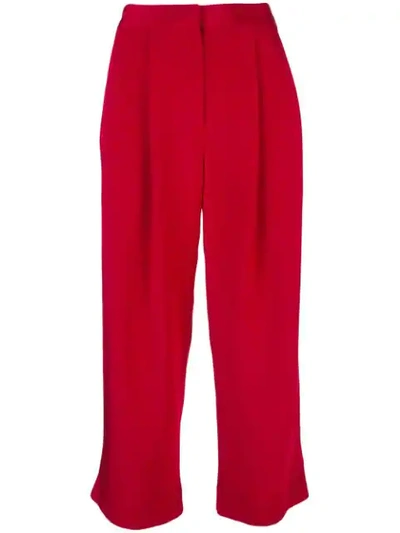 Adam Lippes Pleat Front Culottes - 红色 In Red