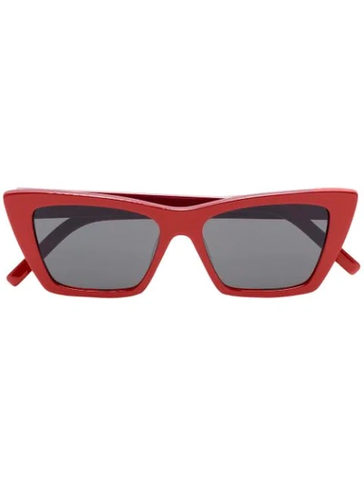 Saint Laurent Sl276 Mica Sunglasses In Red