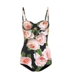 DOLCE & GABBANA FLORAL ONE-PIECE SWIMSUIT,P00353774