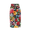 DOLCE & GABBANA 花卉印花铅笔半身裙,P00371251