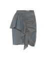 Isabel Marant Étoile Nely Cotton-blend Miniskirt In Grey