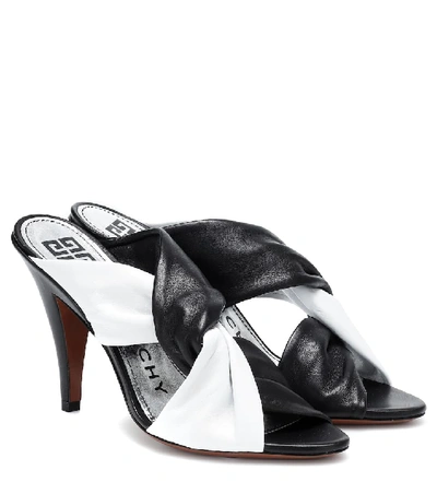 Givenchy High-heel Mules - 黑色 In Black/ White