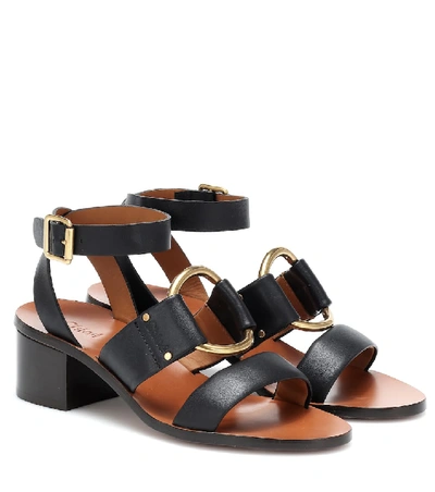 Chloé Black 40 Strappy Leather Sandals