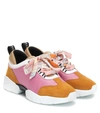 EMILIO PUCCI EMBOSSED MESH AND SUEDE trainers,P00365336