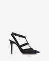 Valentino Garavani Rockstud Ankle Strap Pump With Tonal Studs 100 Mm Woman Black 41.5 In Black