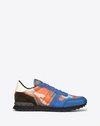 Valentino Camo Rockrunner Sneaker In Multicolored