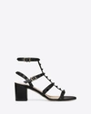 VALENTINO GARAVANI VALENTINO GARAVANI ROCKSTUD ANKLE STRAP CALFSKIN LEATHER SANDAL WITH TONAL STUDS 60 MM