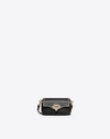 Valentino Rockstud Mini Calfskin Leather Crossbody Bag In Black