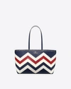 VALENTINO GARAVANI Small chevron motif Rockstud shopping bag