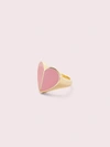 KATE SPADE HERITAGE SPADE ENAMEL HEART RING,098686732810