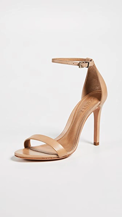 Schutz Cadey Lee Ankle Strap Sandal In Lightwood Leather