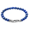 ANCHOR & CREW Silver & Blue Sodalite Stone Outrigger Bracelet