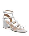 Schutz Women's Rosalia Strappy Block-heel Sandals In White Leather